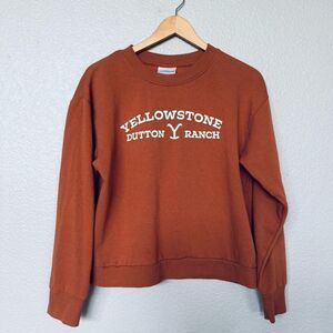 Yellowstone Dutton Ranch Rust Burnt Orange Sweatshirt S